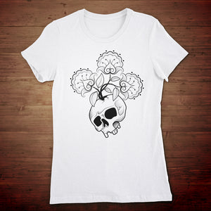 Skull Flowers Women's T-shirt